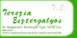 terezia esztergalyos business card